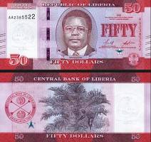 *50 Dolárov Libéria 2022, P40 UNC - Kliknutím na obrázok zatvorte -